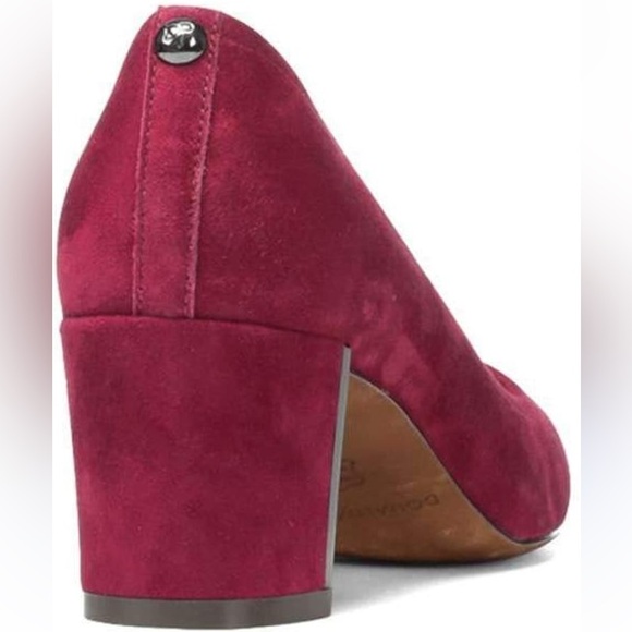 Donald J Pliner magenta suede black heel 7M - Picture 2 of 8